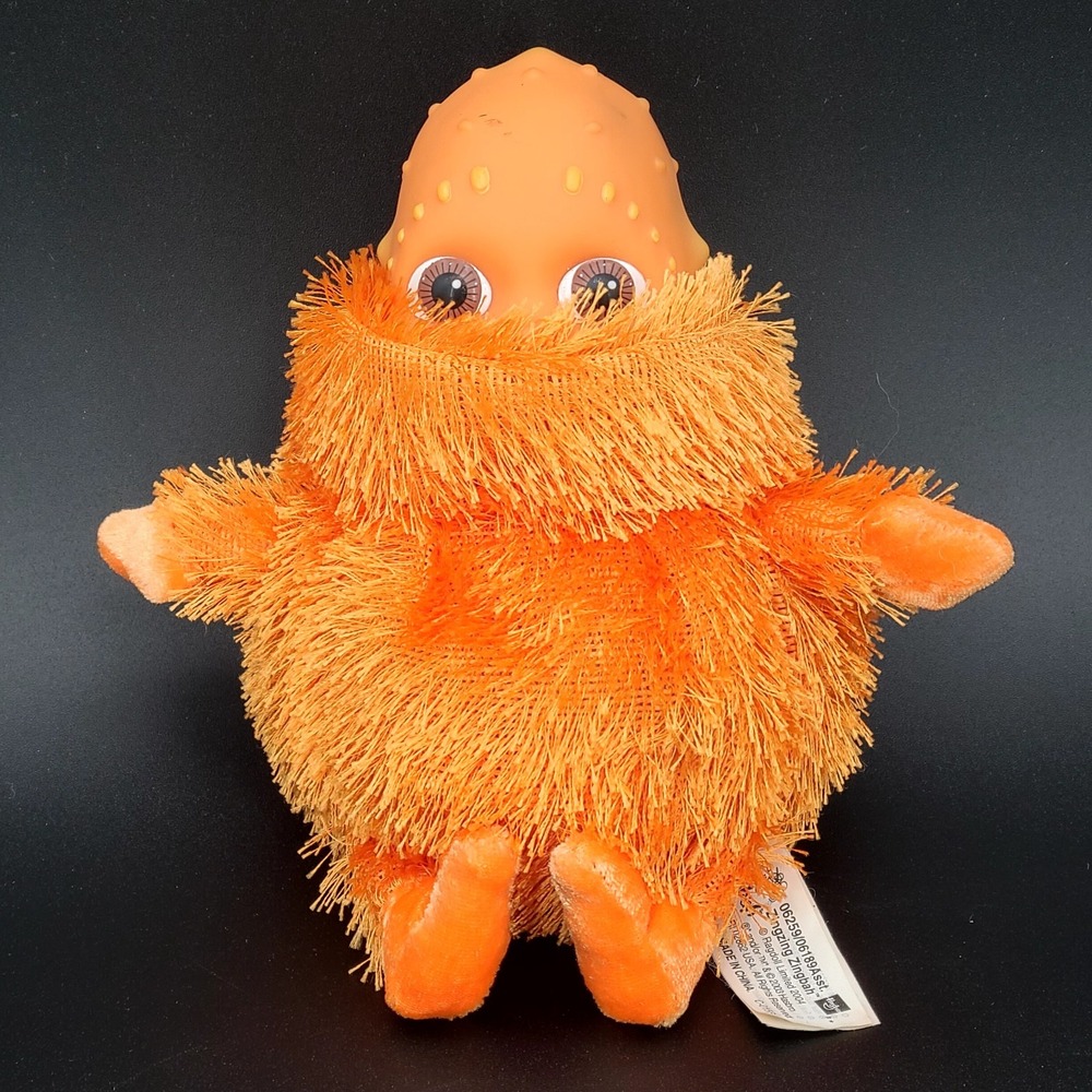 2004 Hasbro Boohbah Zing Zing Zingbah Orange 7" Beanbag Plush PBS Kids